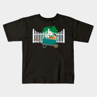 Garden gardening plants flowers tool park Kids T-Shirt